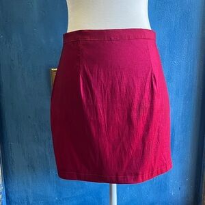 Women's Magenta Pencil Skirt